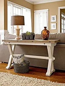 Universal Furniture 128816 Rooms Drop Leaf Console Table, Terrace Gray and Washed Linen