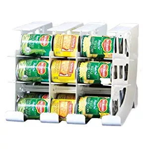 FIFO Can Tracker | Stores 54 cans | Rotates First in First Out | Canned Goods Organizer for Cupboard, Pantry and Cabinet | Food Storage | Organize Your Kitchen | Made in USA