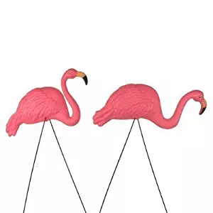 Bright Pink Flamingo Yard Ornament (2pack)