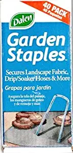 40 Steel Garden Staples for securing landscape fabric, hoses and more
