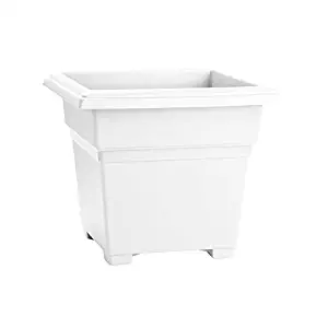 Novelty 26142, White, Countryside Square Tub Planter, 14-Inch, 14 Inch