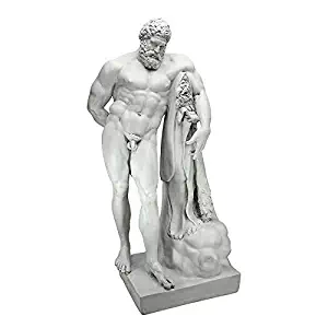TGDMshop Statue/Resin Ancient Roman Classical Mythology 15" Wx11 Dx30 H. 16 lbs. The Farnese Hercules Herakles Set of 1