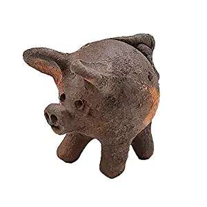 Ten Thousand Villages Chanchito Good Luck Pig - Handmade Traditional Rustic Terra Cotta 3-Leg Pig