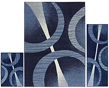 Home Dynamix Ariana Ksara Area Rug 3 Piece Set (4'11" x6'11,1'8" x4'11,1'8" x2'8), Border Sand