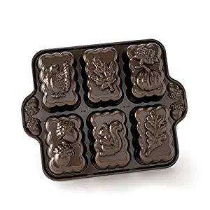 Nordic Ware Harvest Mini Loaf Pan, Bronze