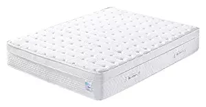 Oliver Smith - Organic Cotton - 12 Inch - Deluxe Sleep - Plush Euro Pillow Top - Cool Memory Foam & Pocket Spring Mattress - Green Foam Certified - Full