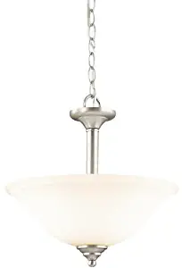 Kichler 3694NI Wynberg Pendant/Semi-Flush 2-Light, Brushed Nickel