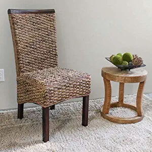 International Caravan SG-3310-2CH-IC Furniture Piece Bunga Hyacinth Dining Chair (Set of 2)