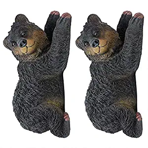 Design Toscano Yonva, the Climbing Bear Tree Wall Sculpture, 13 Inch, Polyresin, Full Color