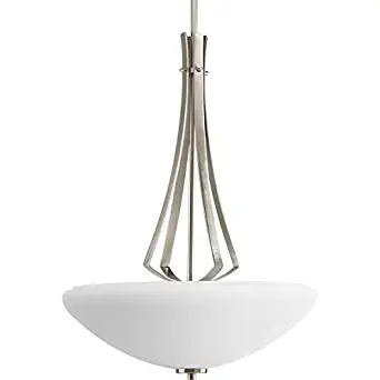 Progress Lighting Rave 3-Light Brushed Nickel Chandelier