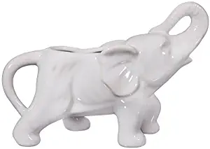 Home Essentials & Beyond 73629 4.5 in. Brights Elephant Creamer, 6 oz, White