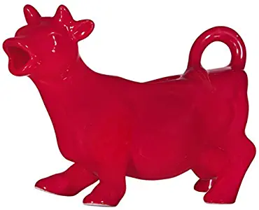 Home Essentials Brights 5"h Red Cow Creamer