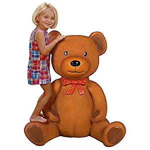 Design Toscano Towering Tremendous Teddy Bear Statue, 36 Inches, Full Color