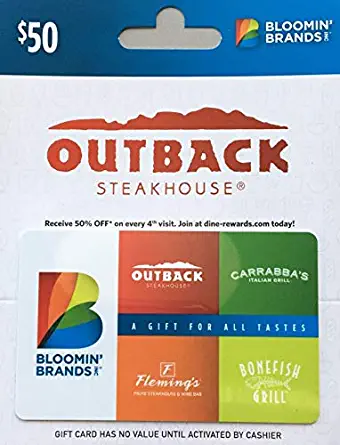 Bloomin Brands Gift Card $50
