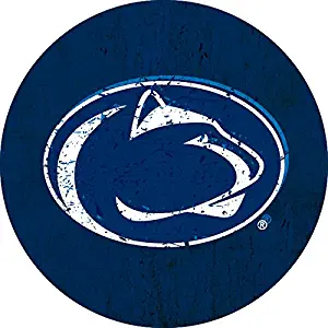 Penn State Nittany Lions Distressed Wood Grain 4" Round Magnet