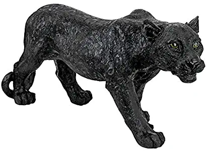 Design Toscano JQ4482 Shadowed Predator Black Panther Small Statue, Full Color