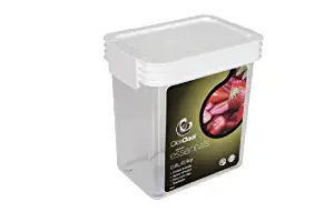 Click Clack Kitchen Essentials .9 Quart Airtight Container, White Lid by Click Clack