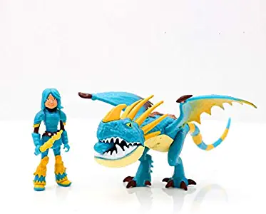 ELYSIA 2019 Movie How to Train Your Dragon 3 Black/White Toothless Dragon Night Fury Light Fury Action Figure Toys Model Figures Toy