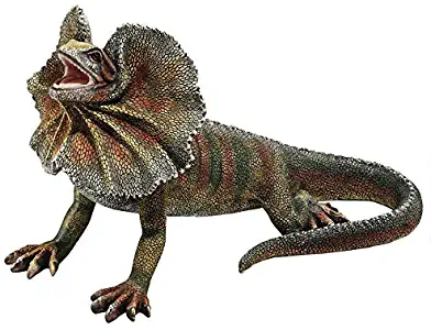 Design Toscano Frill-Necked Lizard Statue, Single