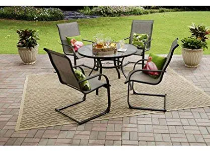 Mainstays Bristol Springs 5-Piece Dining Set, Grey