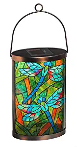 New CreativeSolar Glass Lantern (Dragonfly)