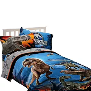 Universal Studios Jurassic World 72" x 86" Microfiber Comforter Dinosaur Attraction Twin/Full
