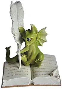 Top Collection Enchanted Story Fairy Garden Dragon Writing Outdoor Statue