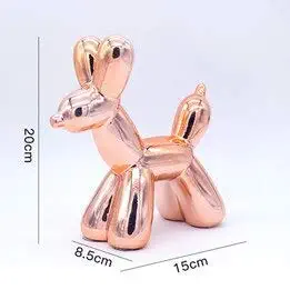 Animal - Modern Abstract Balloon Dog Statue Sculpture Ornaments Home Decoration Accessories Animal Statue Sculpture - by MINIA - 1 Pcs - Dog Rabbit Statue