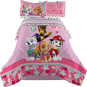 Nick Jr. Paw Patrol Girl Comforter and Sheets Bedding Set (Full Size)