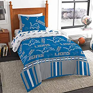 The Northwest Company NFL Detroit Lions Twin Bed in a Bag Complete Bedding Set #801288244