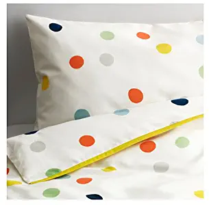 IKEA Crib Bedding DROMLAND Duvet Cover Set Includes One Duvet Cover and One Pillow Case"