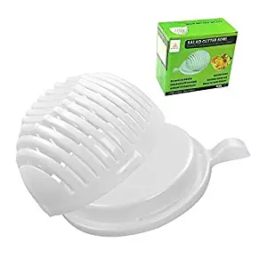 Salad Cutter Bowl,Easily Fruit Vegetable Salad Maker Bowl in 60 Seconds Fast and Effective