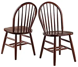 Winsome Windsor 2-PC Set RTA Walnut Chair