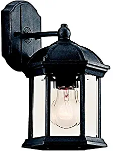 Kichler49183BK One Light Outdoor Wall Mount