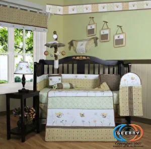 GEENNY Bumble Bee 13PCS CRIB BEDDING SET