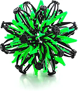 VIP Home Essentials Mini Sphere Toy Rings Stretch Expanding Ball Toys Funny for Kids - Green Black