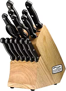Chicago Cutlery Essentials Stainless Steel Knife  Block Set (15-Piece)