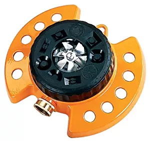 Dramm Available 15022 ColorStorm 9-Pattern Premium Turret Sprinkler with Heavy-D, Orange