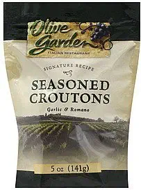 Olive Garden's Seasoned Croutons - Garlic & Ramono - 5 Oz./bag - 2 Bag Pack!