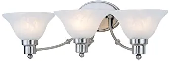 Hardware House 544643 24-3/4-Inch by 7-1/2-Inch Bath/Wall Lighting Fixture, Satin Nickel