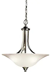 Kichler 3502NI Dover Pendant/Semi-Flush 3-Light, Brushed Nickel