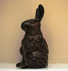 Cast Iron Standing Rabbit Garden Figure