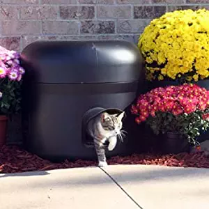 Kitty Tube The Outdoor Insulated Cat House - Feral Option w/Straw & Double Insulated Liner
