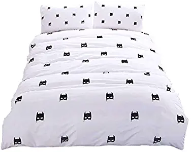 Lightinthebox Bedding Outlet Batman Bedding Set Plain Printed Bed Cover Stylish Soft Qualified Bedclothes Multi Sizes 3pcs Duvet Cover Set (King)