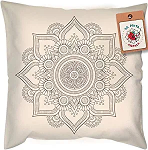 Draw It Yourself Pillowcase - Relaxing and Fun Pillowcase You can Draw on (Mandala)