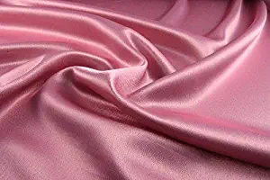 MOONLIGHT BEDDING Ultra Silky Soft and Luxurious Satin 4-Piece Queen Bed Sheet Set 15'' deep - Dusty Rose