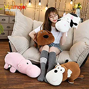 Convertible Plush Pillow I Pig/Dog/Cow Animal Stuffed Plush Toy Multifunctional Soft Dolls Children Kid Gifts Cool Must Haves Boy Gifts Favourite Movie Superhero Classroom UNbox Game