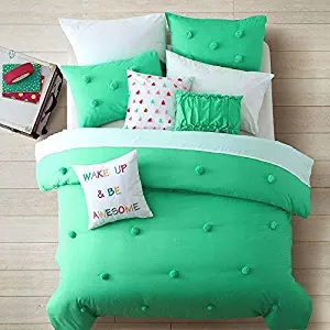 Cassiel Home 3 pcs Comforter Sets Queen for Teen Girls Boys Bed in A Bag Bedding Sets Queen (Mint,Green)