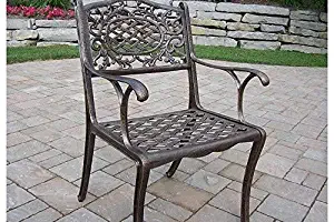 Oakland Living Mississippi Cast Aluminum Arm Chair