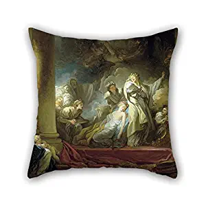 Slimmingpiggy 16 X 16 Inches / 40 By 40 Cm Oil Painting Jean-HonorÃ© Fragonard - El Sacrificio De Caliroe Cushion Covers,twin Sides Is Fit For Dance Room,boy Friend,club,bedding,wedding,bf